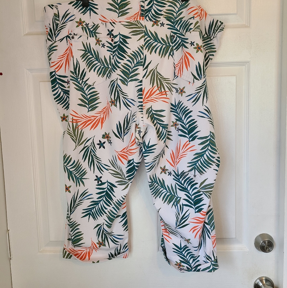 Terra & Sky Woman's Capri's, Size: 4x, Color: Whi… - image 5